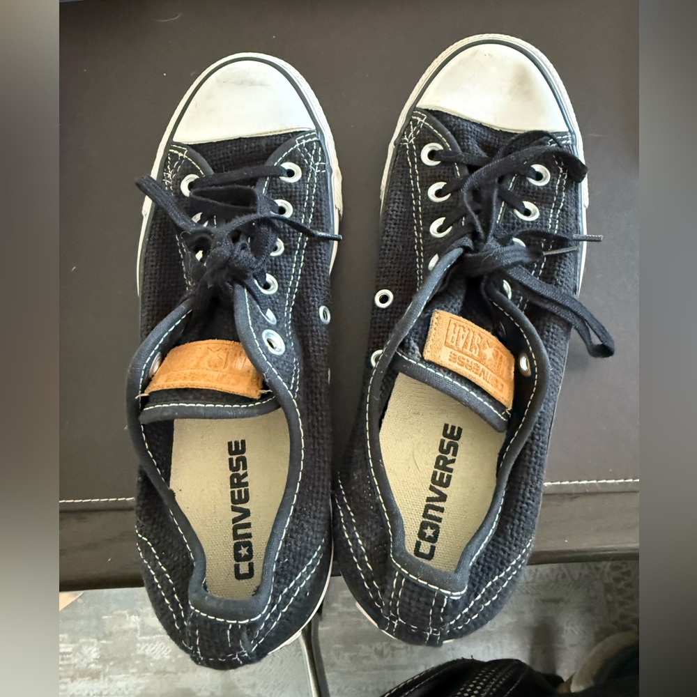 Converse All Star Black Shoes Knit Upper